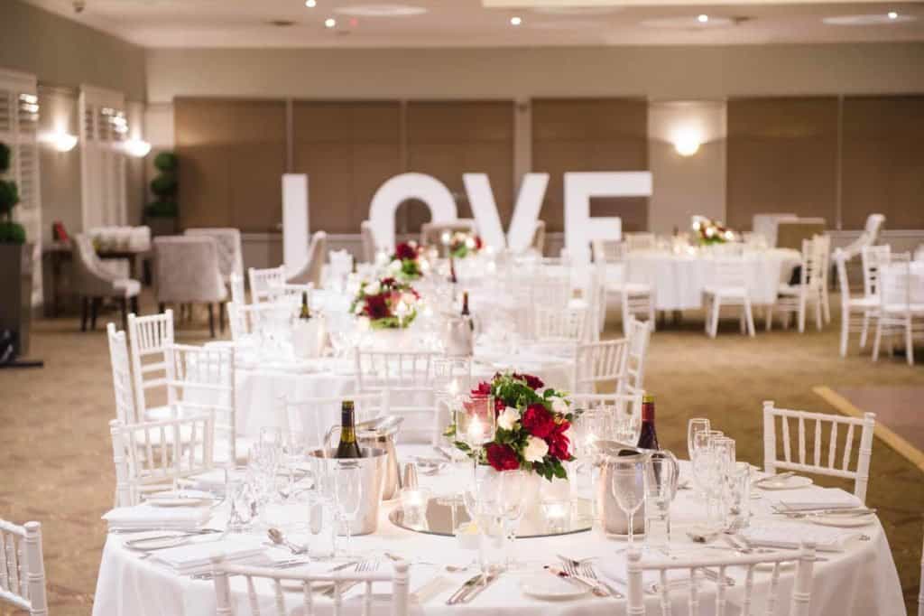 Hillstone St Lucia Wedding - tables