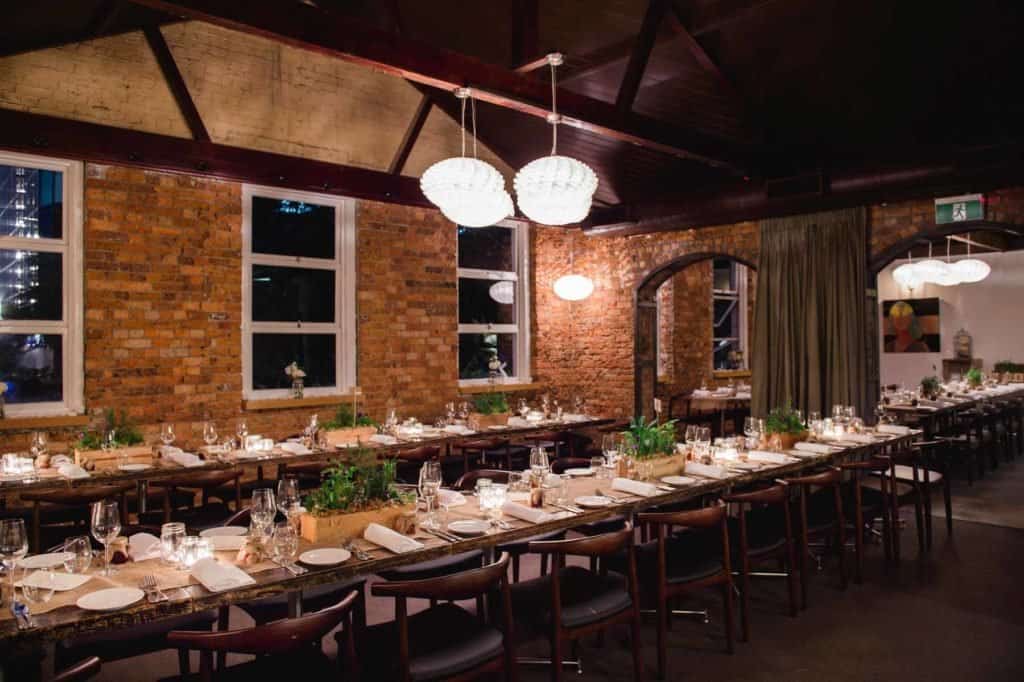 Brisbane wedding reception venue Malt Dining - long tables