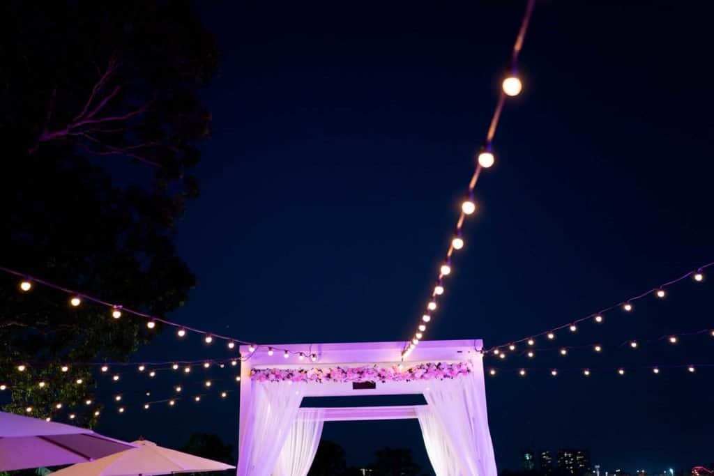 Brisbane Wedding Reception Venue - Victoria Park - Festoon Lighting