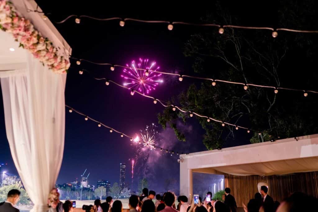 Brisbane Wedding Reception Venue - Victoria Park - Fireworks
