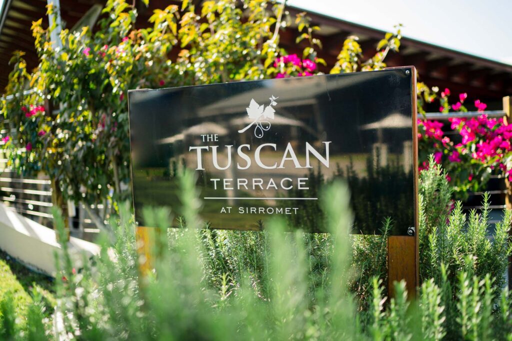 Sirromet Wedding - Tuscan Terrace sign