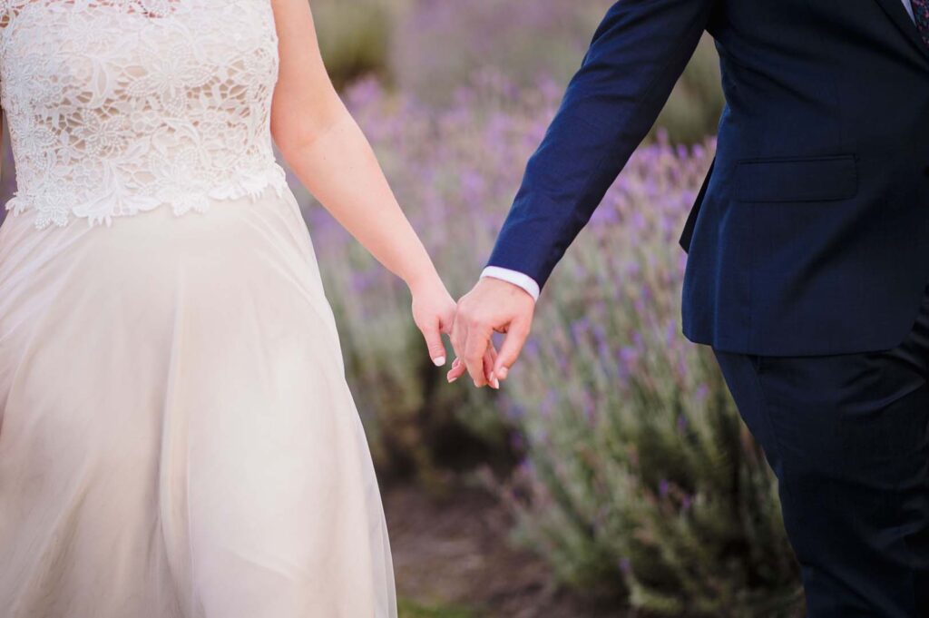 Sirromet Wedding - Lavender field