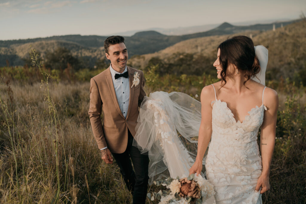 Preston Peak bride and groom