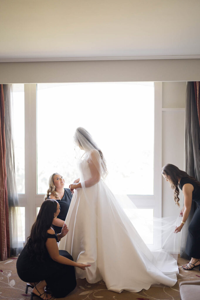 All Hallows Chapel Wedding - Bride details