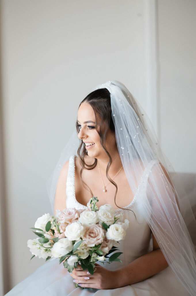 All Hallows Chapel Wedding - Bride