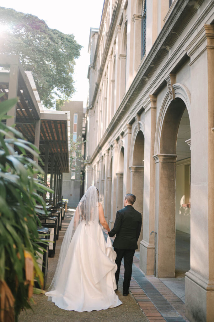 All Hallows Chapel Wedding - Bride & groom