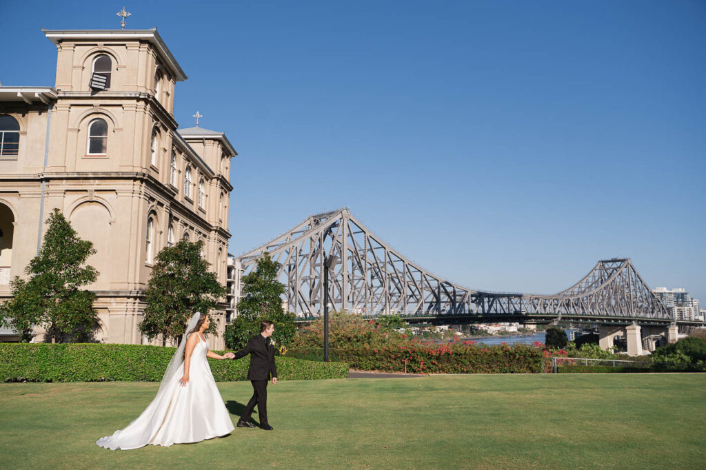 All Hallows Chapel Wedding - bridge view