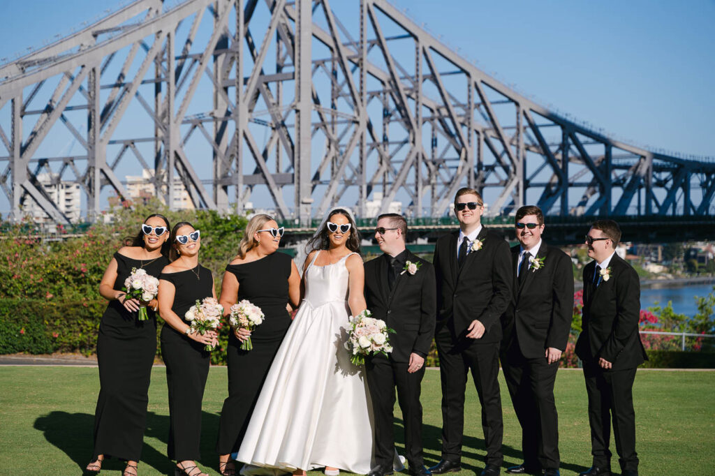 All Hallows Chapel Wedding - Bride & groom fun