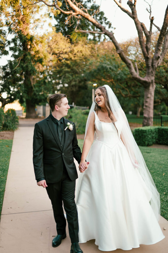 All Hallows Chapel Wedding - Bride & groom