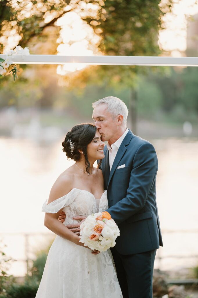 Riverlife wedding photographer - bride and groom