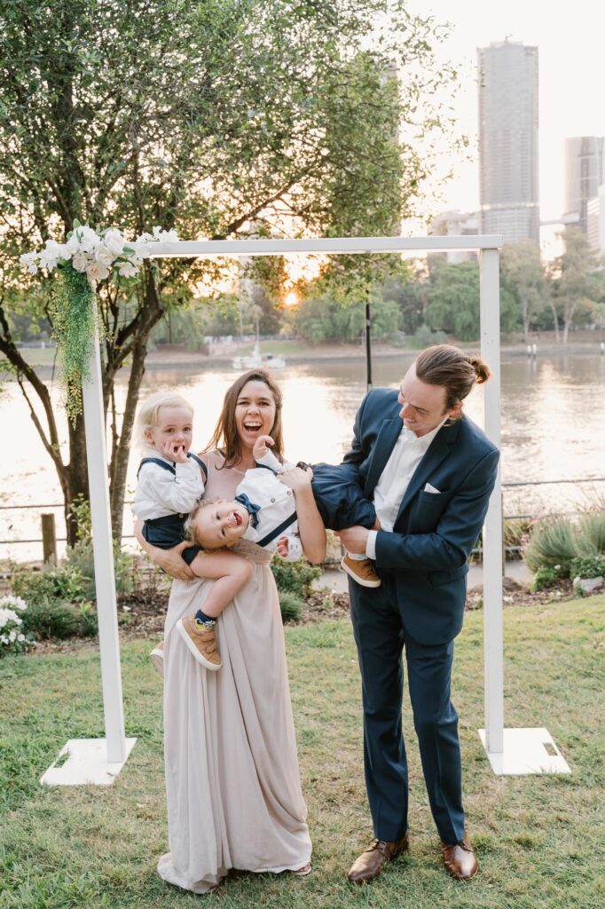 Riverlife wedding photographer - fun