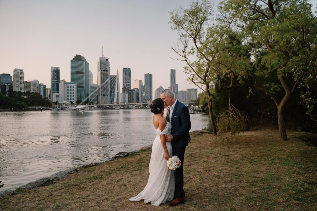 Riverlife wedding photographer - bride and groom