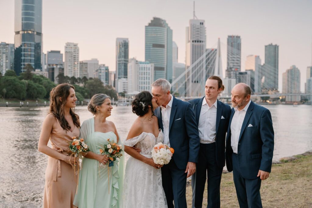 Riverlife wedding photographer - bride and groom