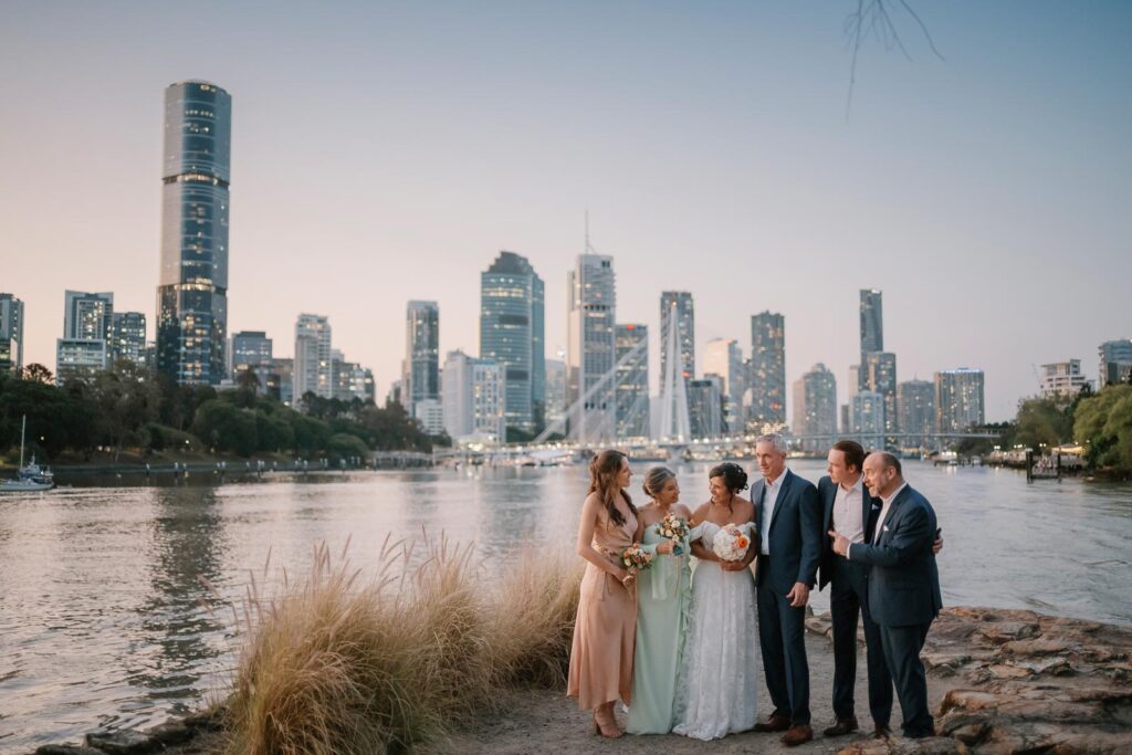 Riverlife wedding photographer - bride and groom