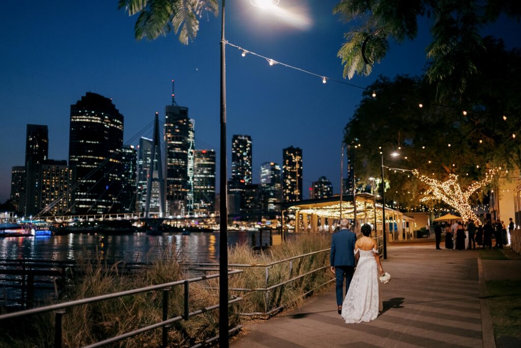 Riverlife wedding photographer - bride and groom